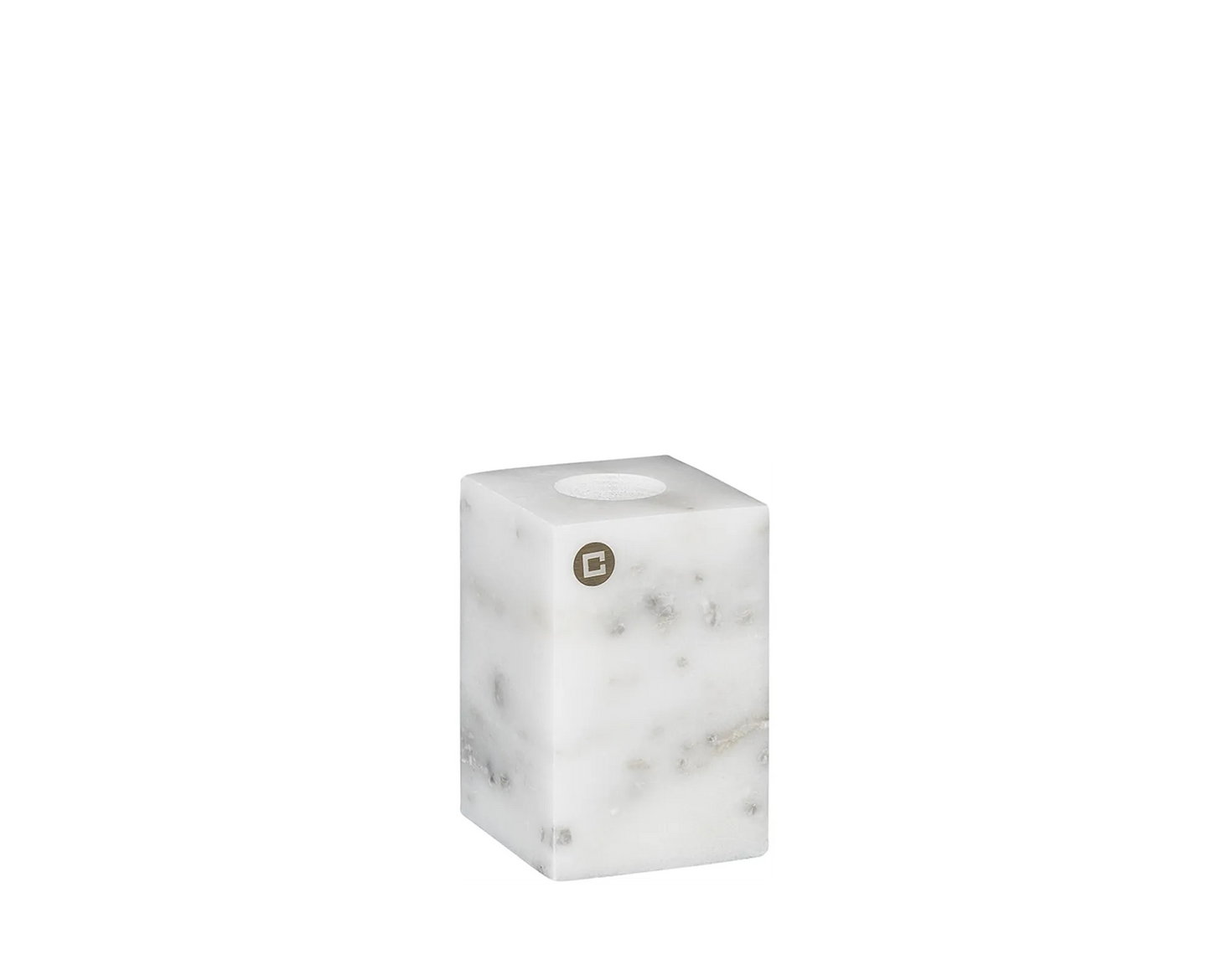 Marmo Ljusstake Vit 8cm