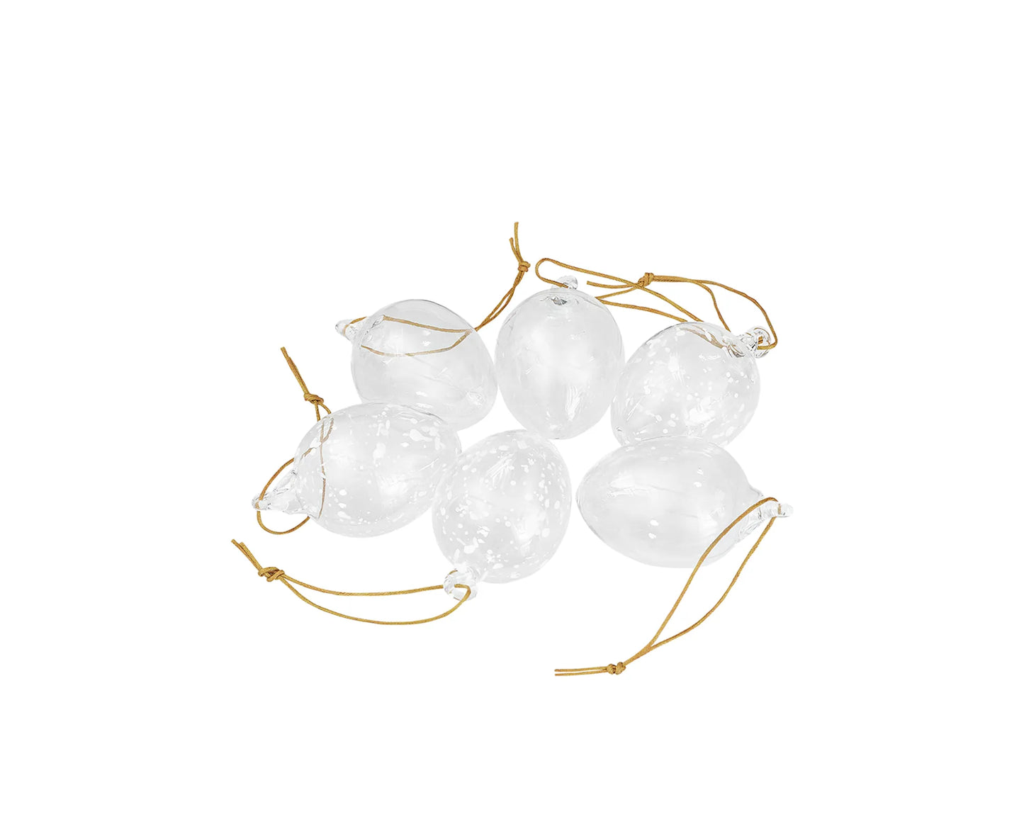 Glasägg Klarglas Vit