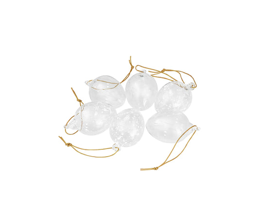 Glasägg Klarglas Vit