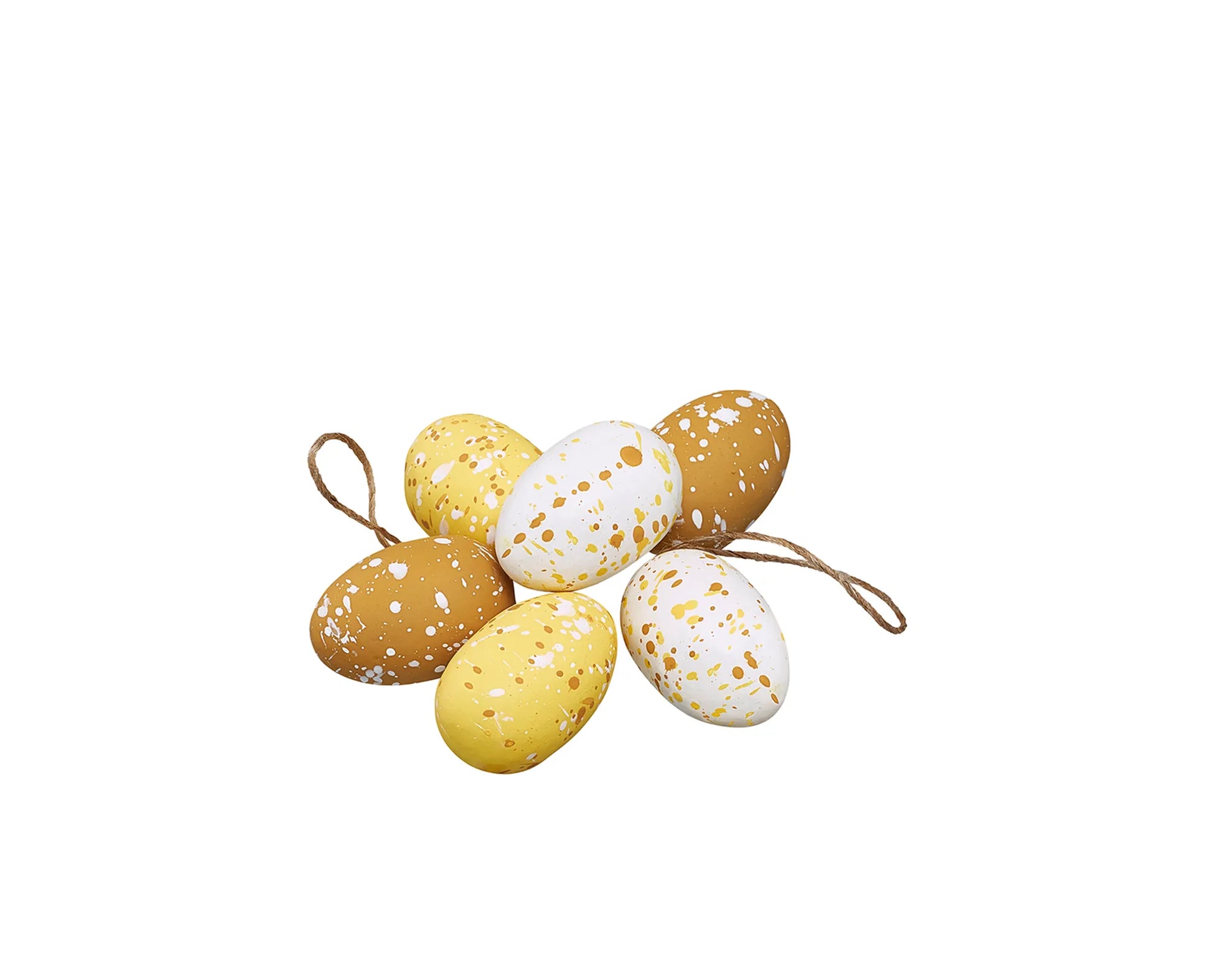 Stänk Miniägg Vit Gul Brun