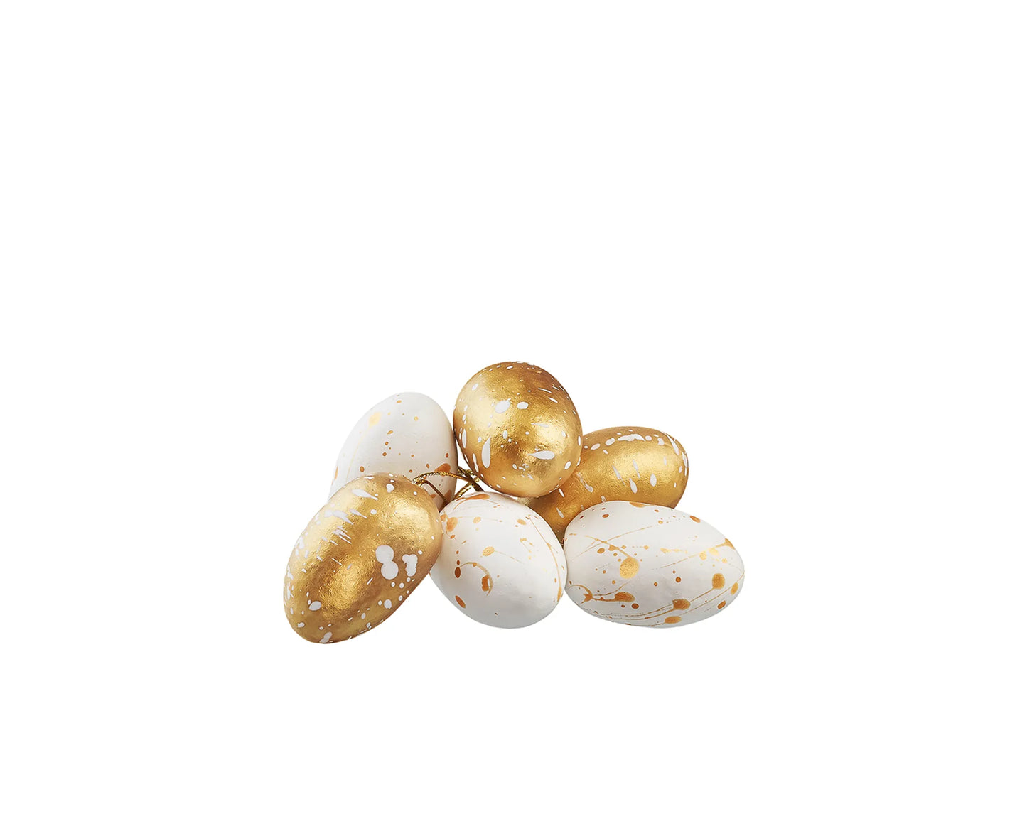 Stänk Miniägg Vit Guld